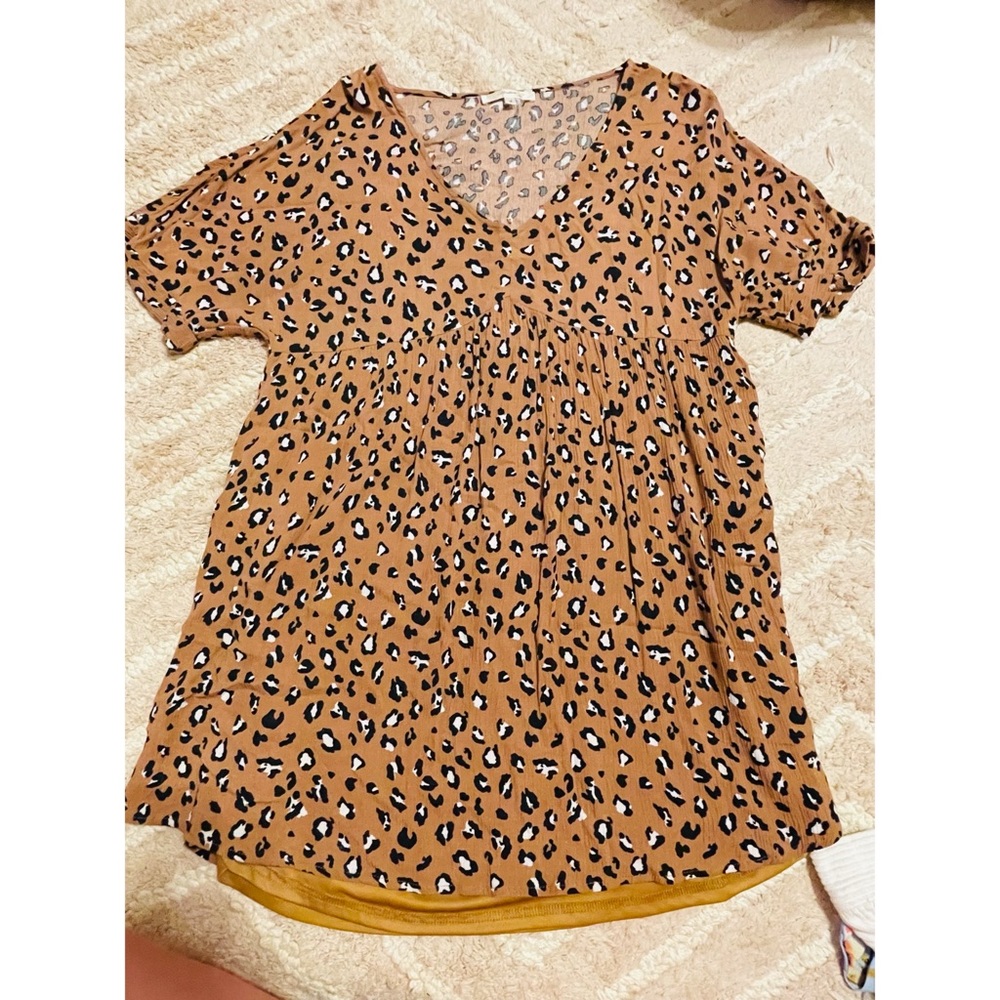 Cheetah print boutique dress